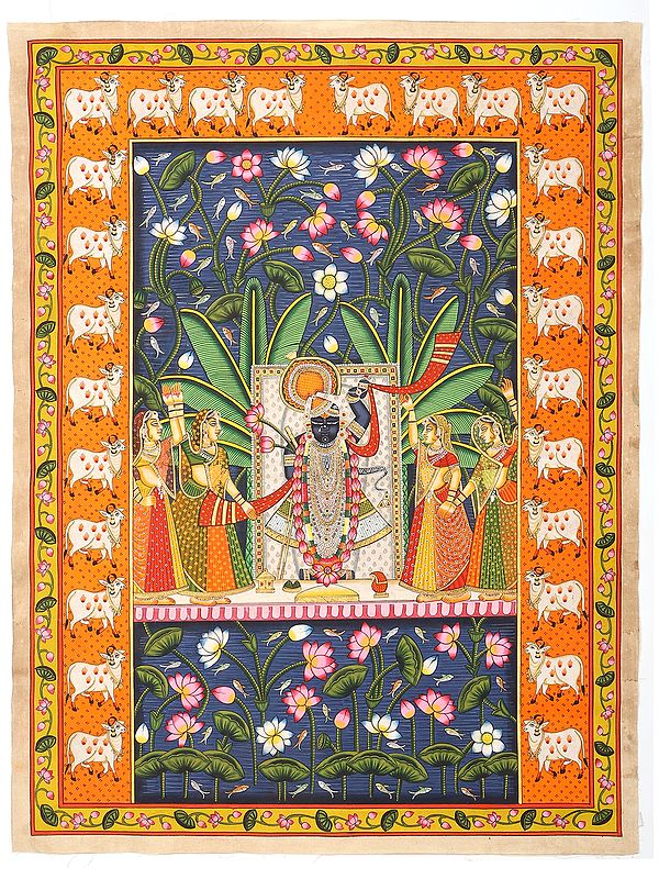 Divine Shrinathji Darshan | Pichwai Painting