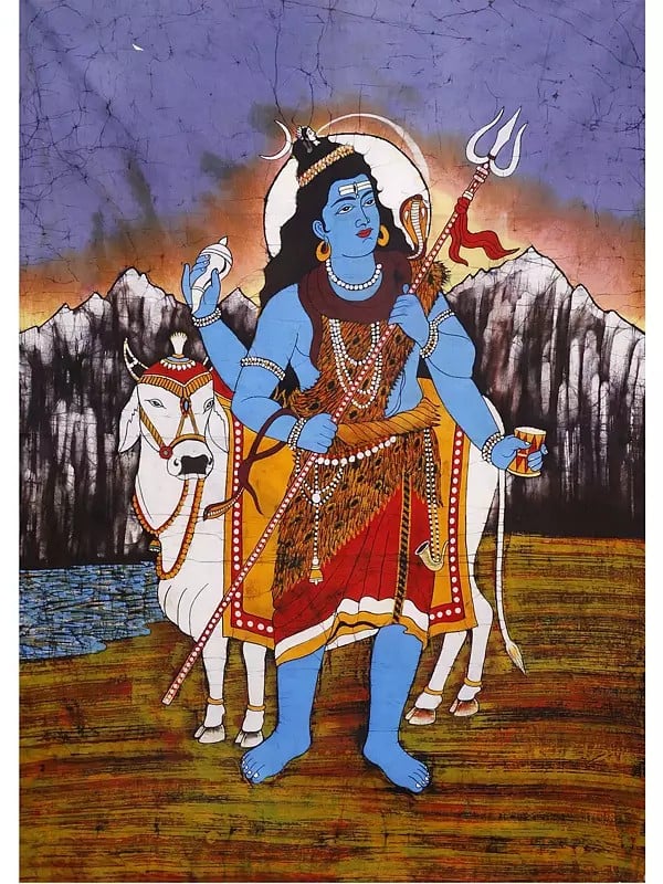 Nandikeshvara Shiva | Batik Painting