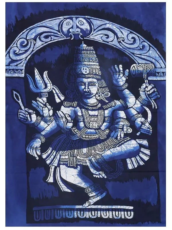 Dancing Shiva at Ellora | Batik Painting