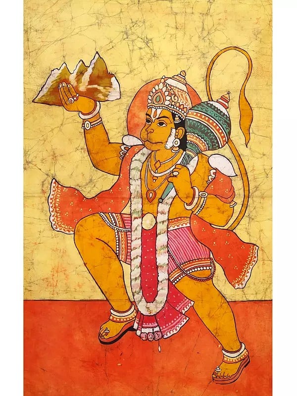 Sanjeevani Hanuman | Batik Painting