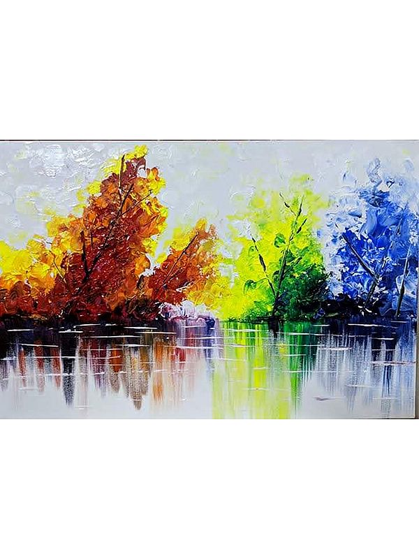 Abstract Colorful Painting | Acrylic On Canvas | By Rucha Kasar