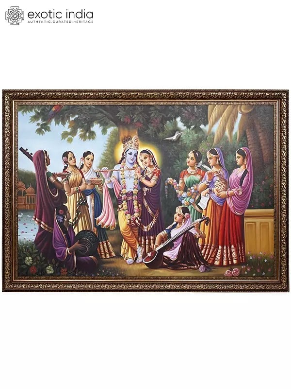 Radha Krishna with Gopikas