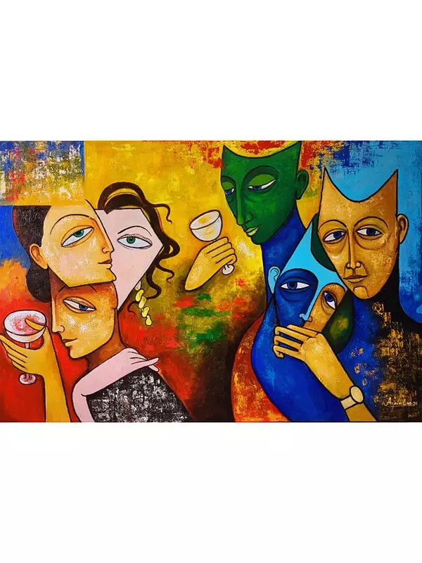 Celebration 2 | Acrylic on Canvas | by Arjun Das