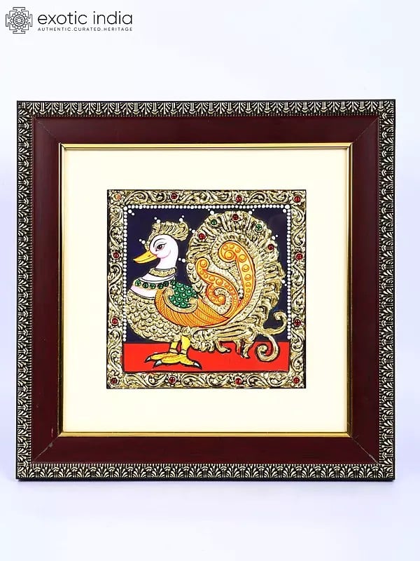 Annam | 24 Karat Gold Work | Framed Tanjore Painting