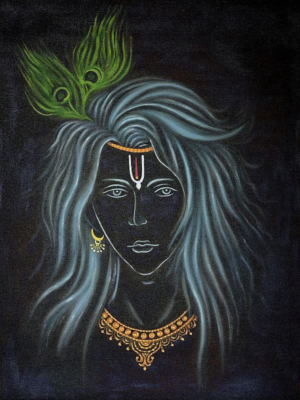 Divine Krishna | Oil On Canvas | By Priya Bothra