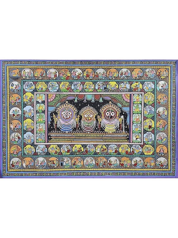 Lord Jagannath Darshan | Pattachitra Painting | By Rabi Behera