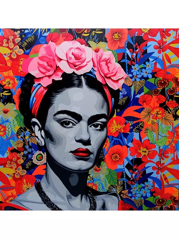 Frida Kahlo 7 | Acrylic Painting on Canvas | by Sujit Karmakar