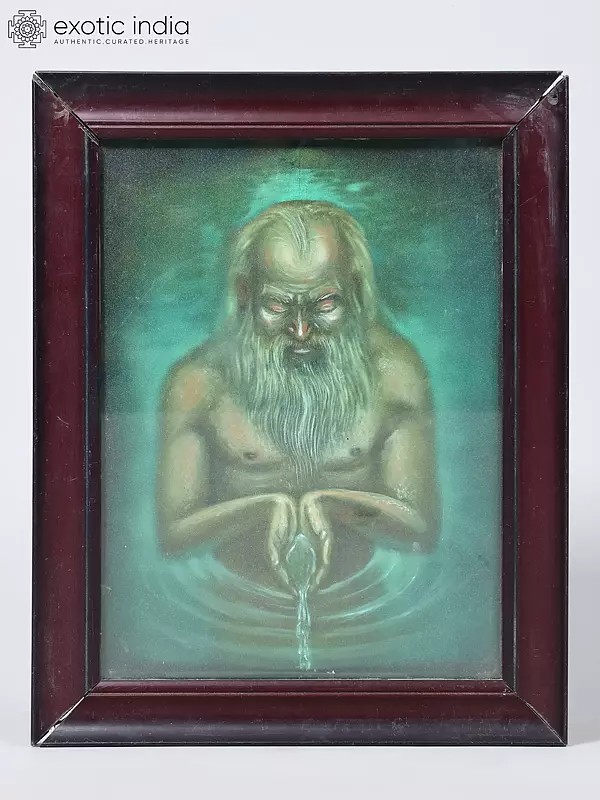 The Ascetic’s Purification to Meet The Pure | Framed Oil Painting