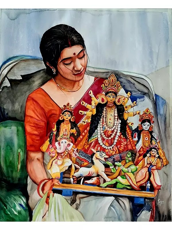 Choosing Faith | Water Colour on Paper | by Priya Ghosh