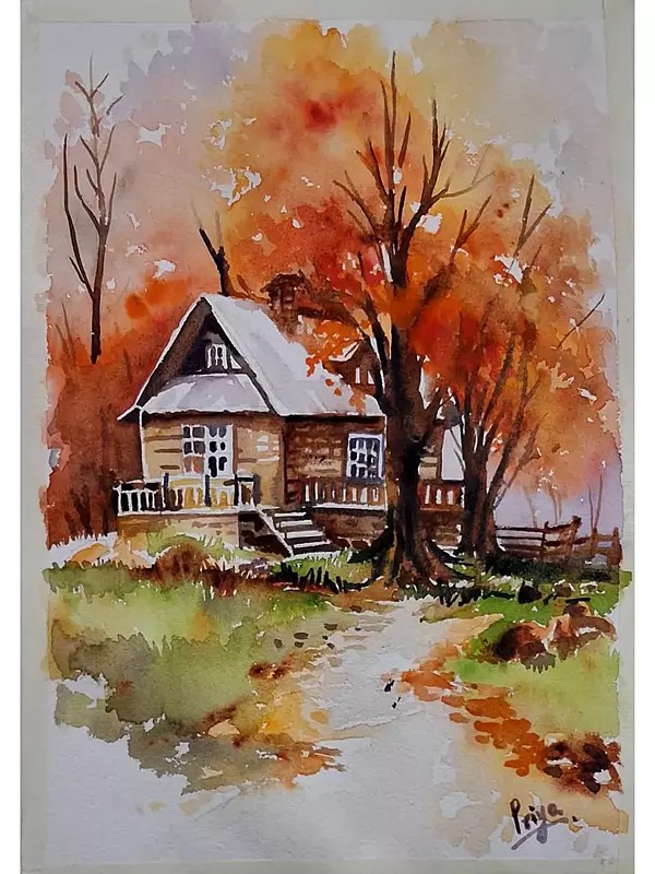 Nature Around the Home | Water Colour on Paper | by Priya Ghosh