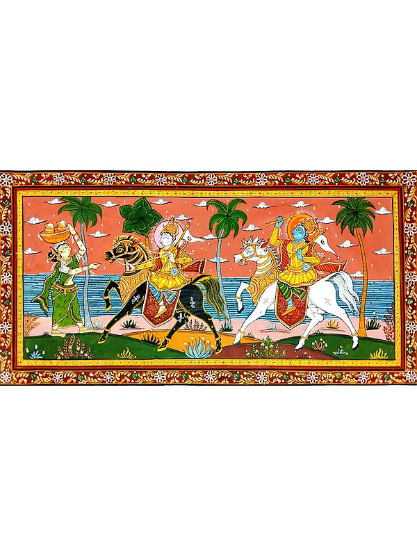 Kanchi Vijaya | Pattachitra Painting | by Akankshya Panda