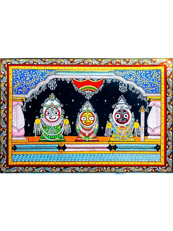 Jagannath Triad | Pattachitra Painting | by Akankshya Panda