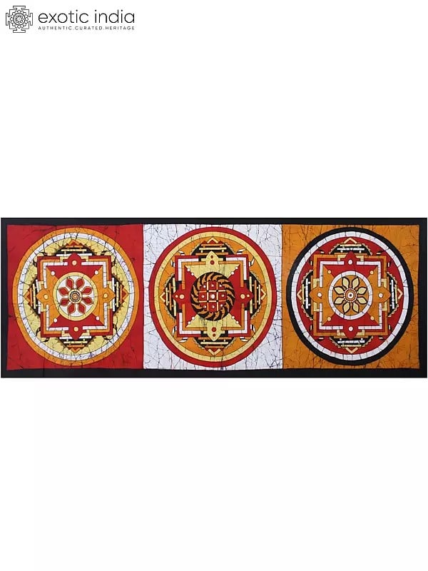 Three Mandalas | Batik Painting