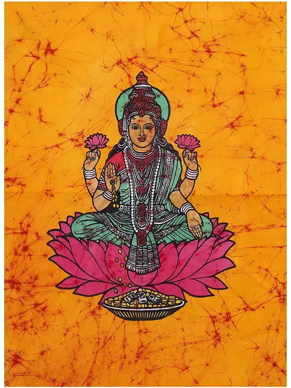 Goddess Lakshmi Batik Painting