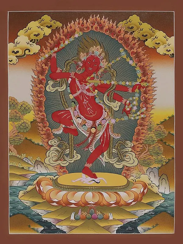 Kurkula Thangka (Brocadeless Thangka)