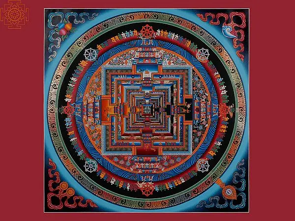 Kalachakra Mandala (Brocadeless Thangka)