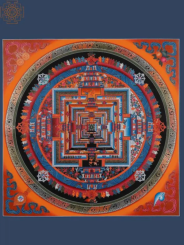 Kalachakra Mandala (Brocadeless Thangka)