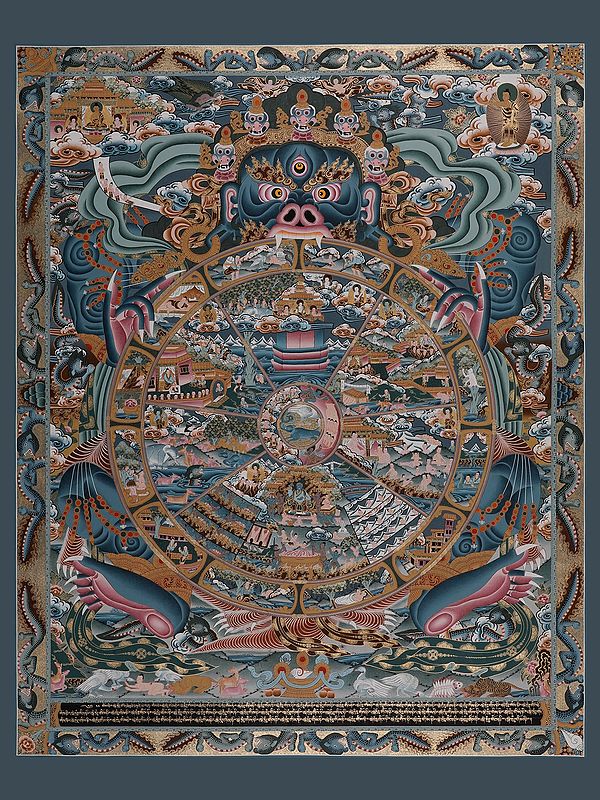 Wheel of Life (Bhavacakra) | Mandala Thangka Paintings