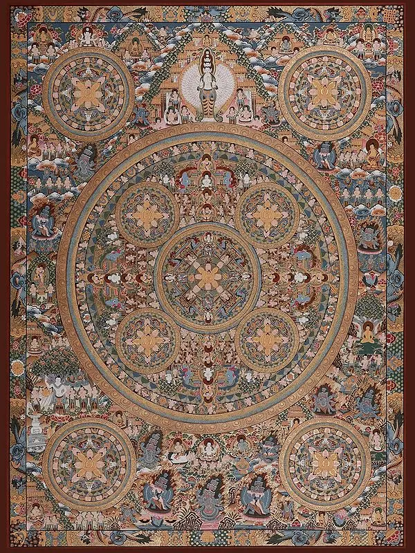 Ten Mandalas (Brocadeless Thangka)