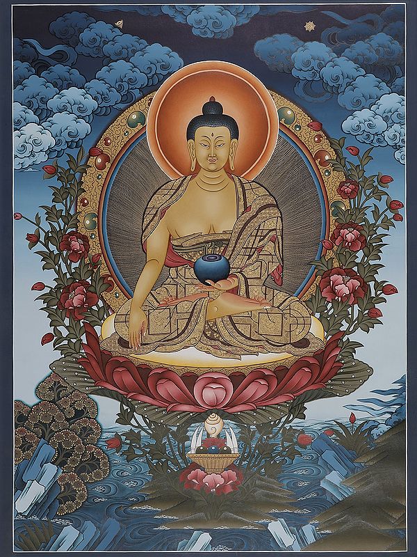 Buddha Thangka (Brocadeless Thangka)