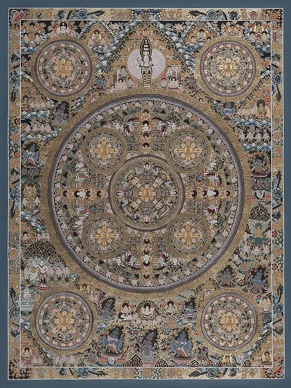 Ten Mandalas (Brocadeless Thangka)