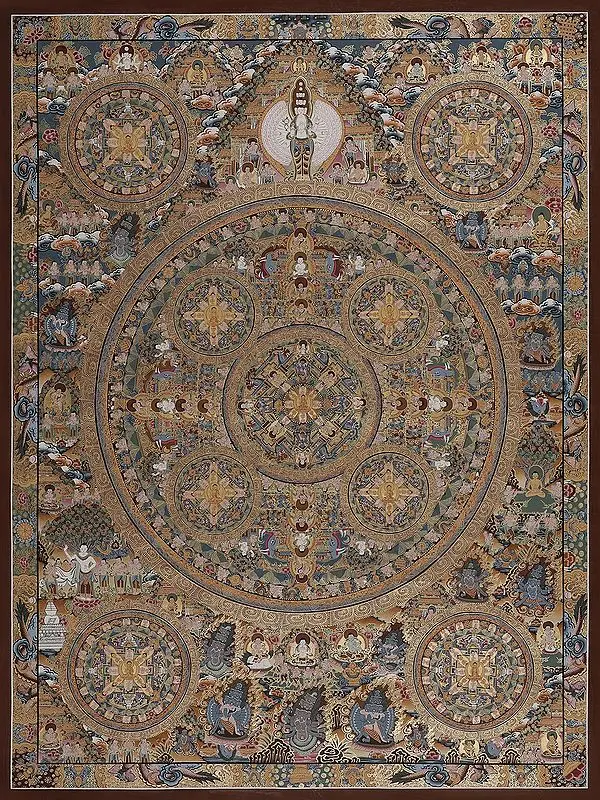 Ten Mandalas (Brocadeless Thangka)