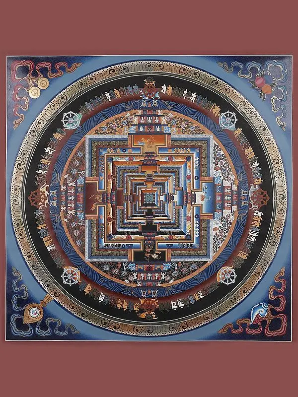 Kalachakra Mandala (Brocadeless Thangka)