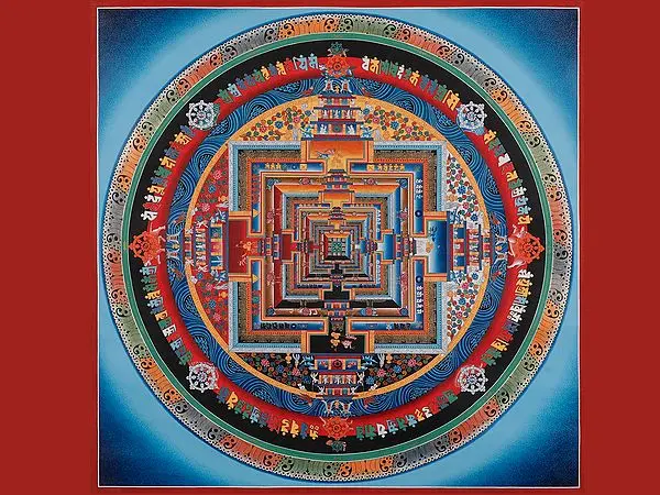 Kalachakra Mandala (Brocadeless Thangka)