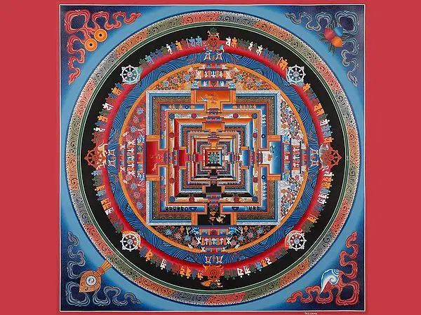 Kalachakra Mandala (Brocadeless Thangka)