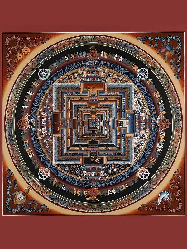 Kalachakra Mandala (Brocadeless Thangka)