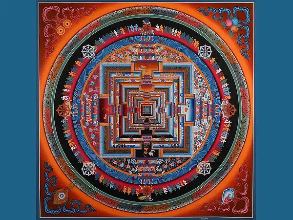 Kalachakra Mandala (Brocadeless Thangka)