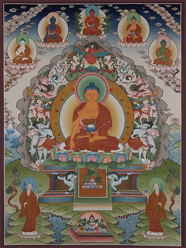 Shakyamuni Buddha (Brocadeless Thangka)