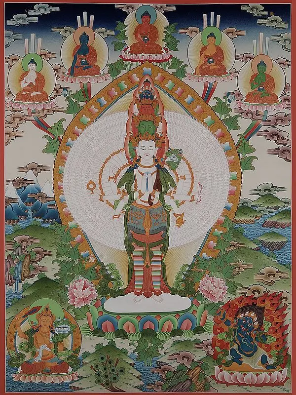 Lokeshvara (Brocadeless Thangka)
