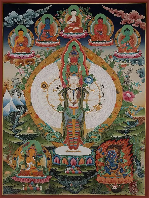 Lokeshvara (Brocadeless Thangka)