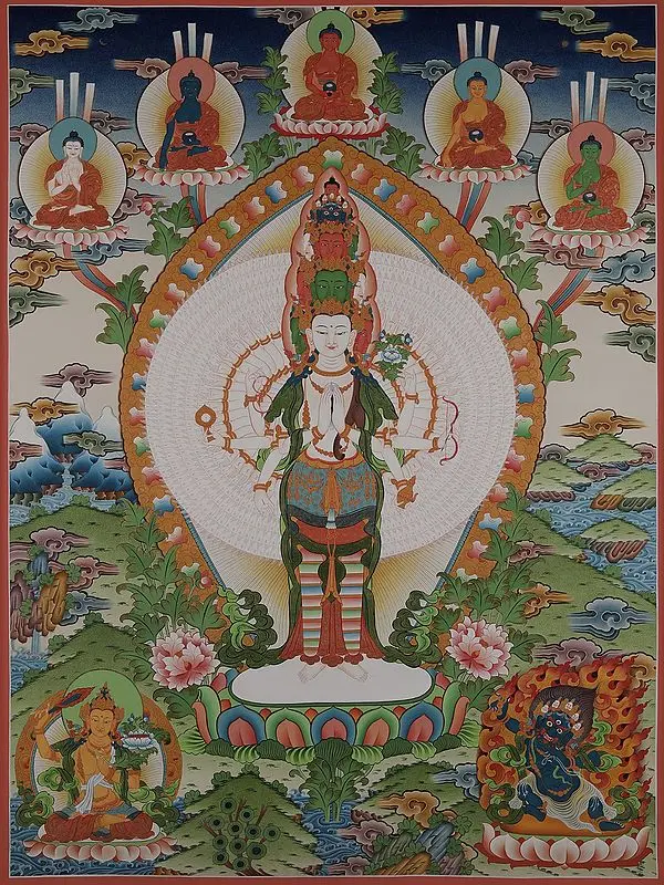 Lokeshvara (Brocadeless Thangka)