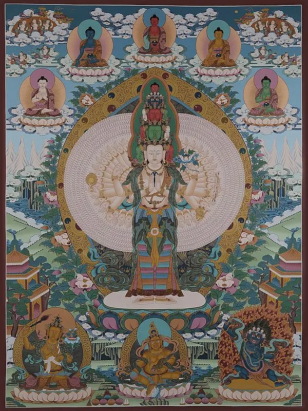 Lokeshvara (Brocadeless Thangka)