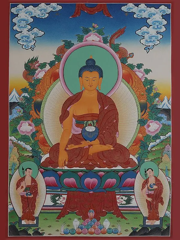 Shakyamuni Buddha (Brocadeless Thangka)