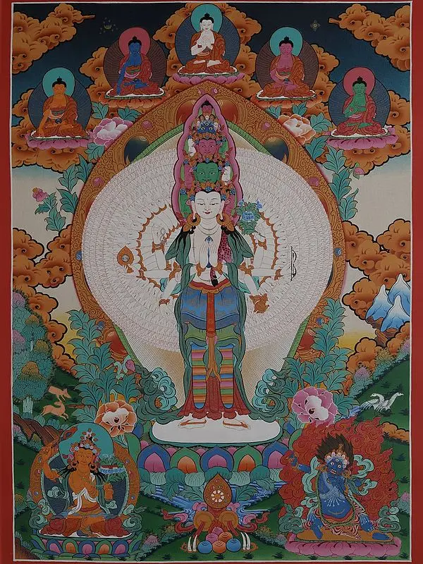 Lokeshvara (Brocadeless Thangka)