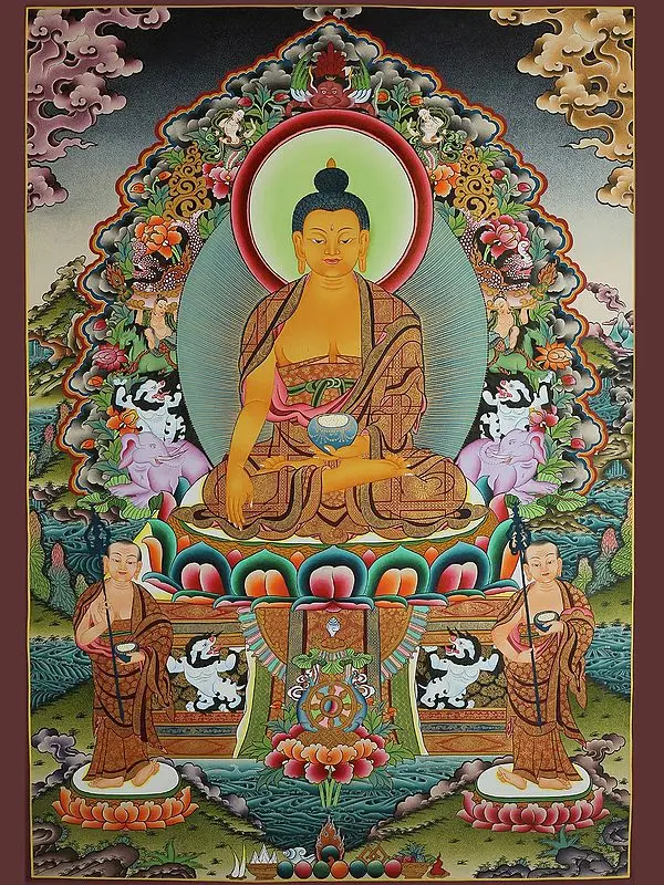 Shakyamuni Buddha (Brocadeless Thangka)