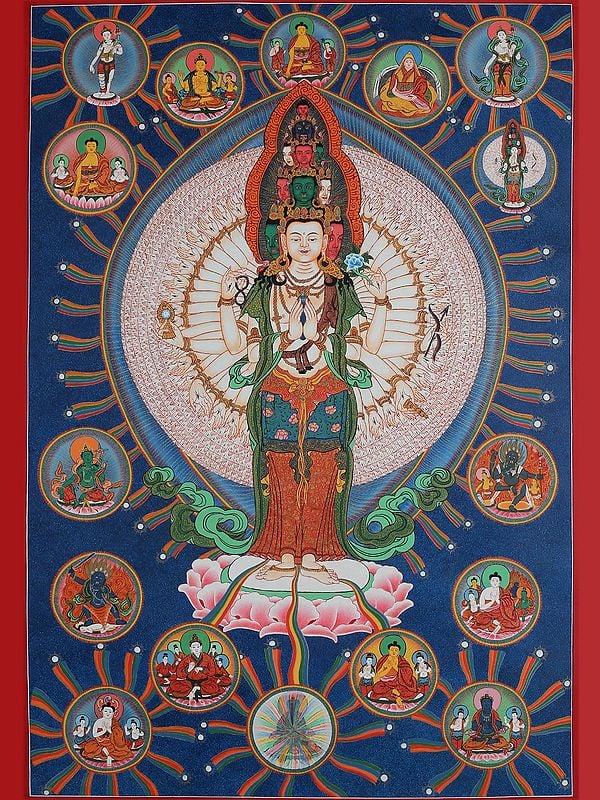 Lokeshvara (Brocadeless Thangka)