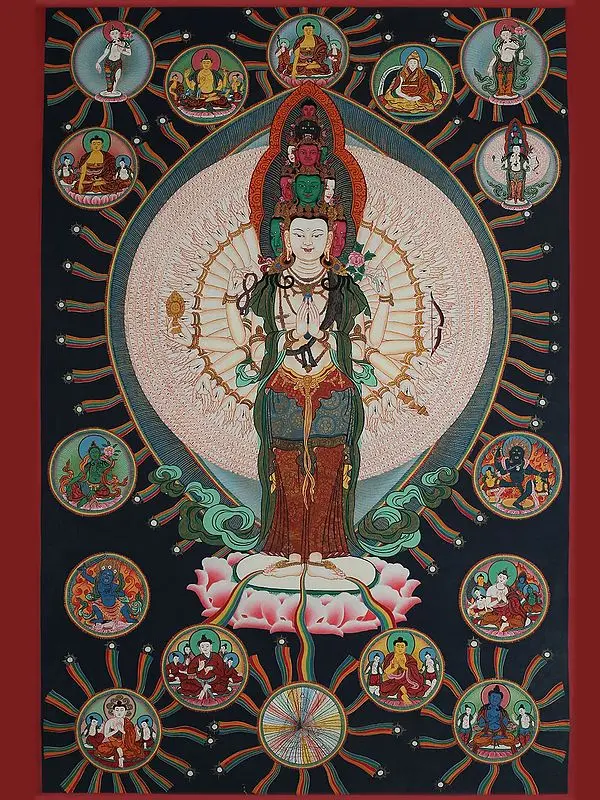 Lokeshvara (Brocadeless Thangka)