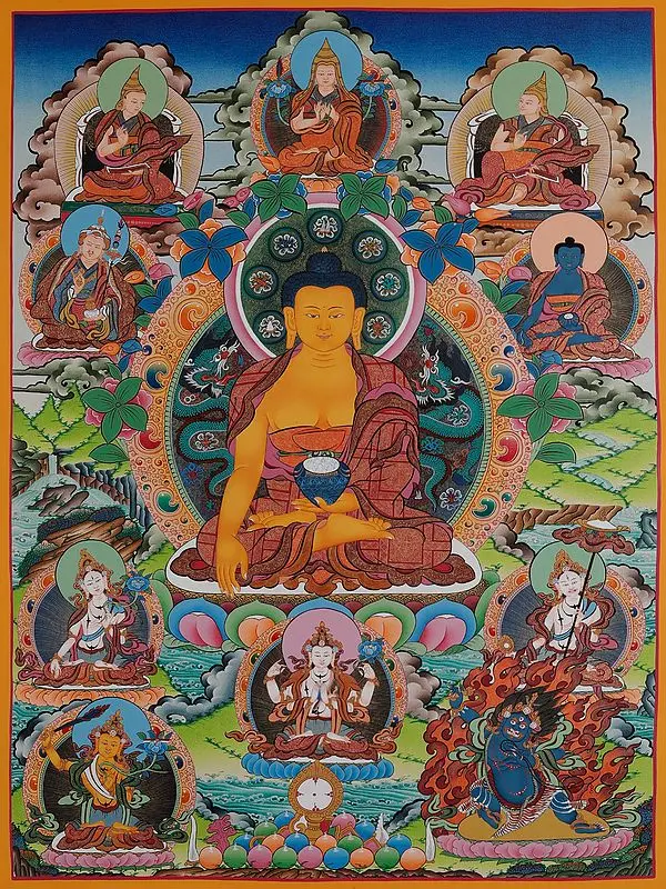 Shakyamuni Buddha (Brocadeless Thangka)