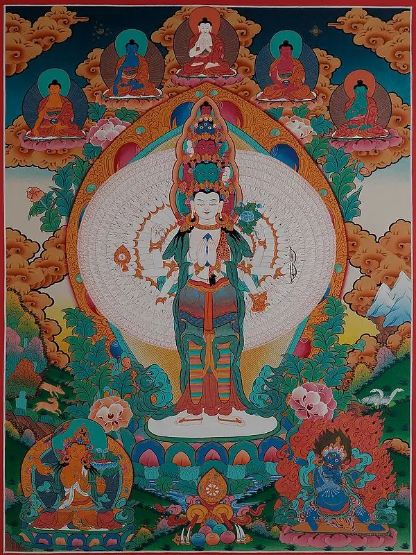 Avalokiteshvara (Brocadeless Thangka)
