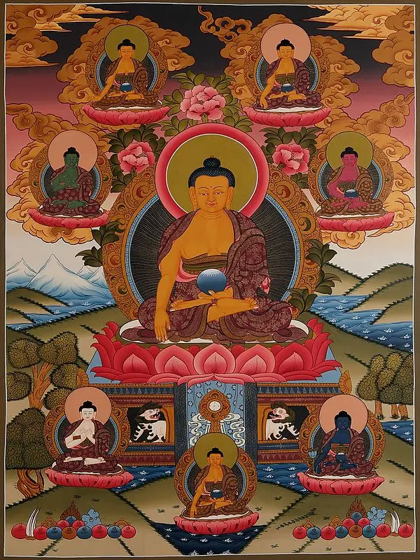 Shakyamuni Buddha (Brocadeless Thangka)