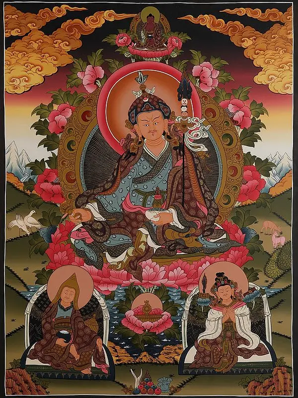 Guru Padmasambhava (Brocadeless Thangka)