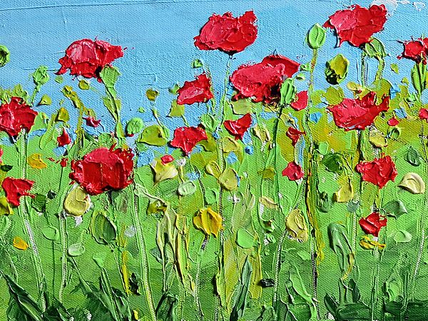Playful Poppies | Acrylic on Canvas | By Mitisha Vakil