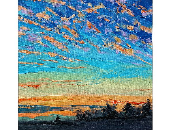 Vivid Sky | Acrylic on Canvas | By Mitisha Vakil