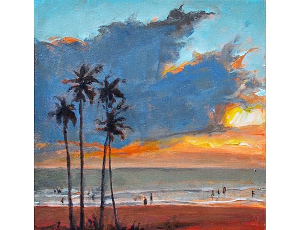 Sunset at Beach | Acrylic on Canvas | By Mitisha Vakil