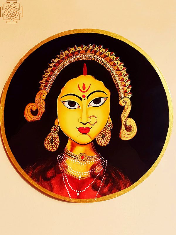 Goddess Durga Artwork by Jagriti Bhardwaj | Crafted on MDF Wood