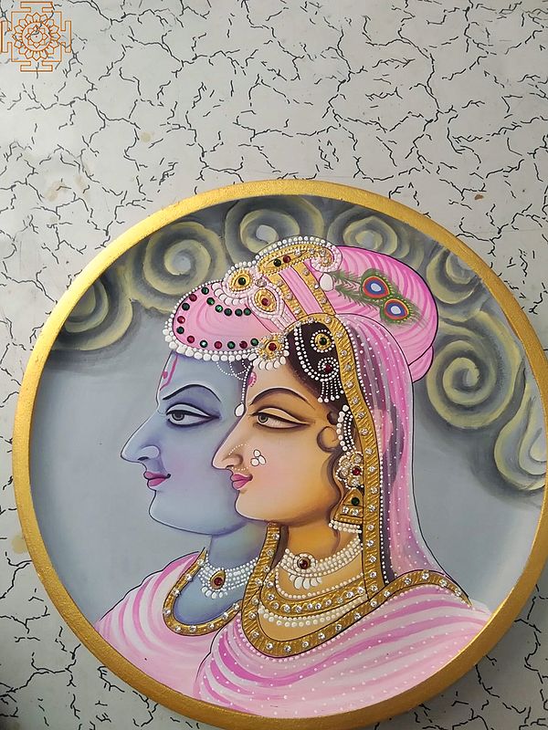 Side Face Of Radha Krishna | Wood Mdf | By Jagriti Bhardwaj